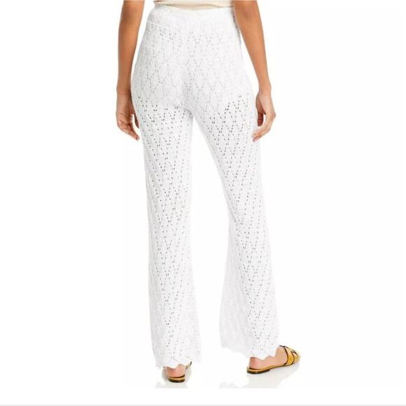 NWT WAYF BRB Pointelle Flare Leg Pants Size L - Picture 10 of 10